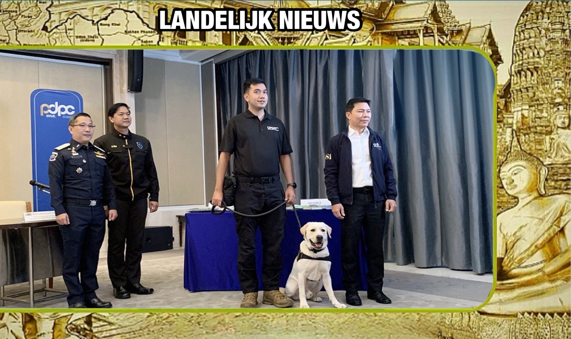 Speciaal in Amerika opgeleide speurhond hielp bij het oprollen van een kinderexploitatie-netwerk in Thailand