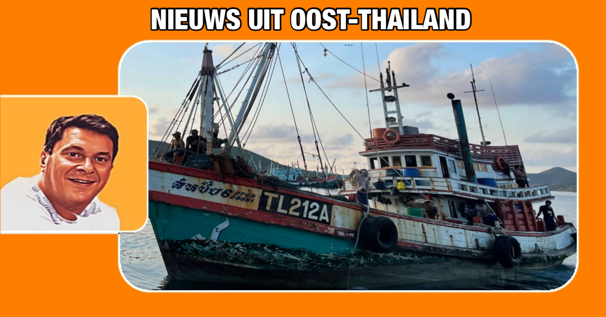 Viskotter zinkt in Oost-Thailand , 10-koppige bemanning van veilig gered
