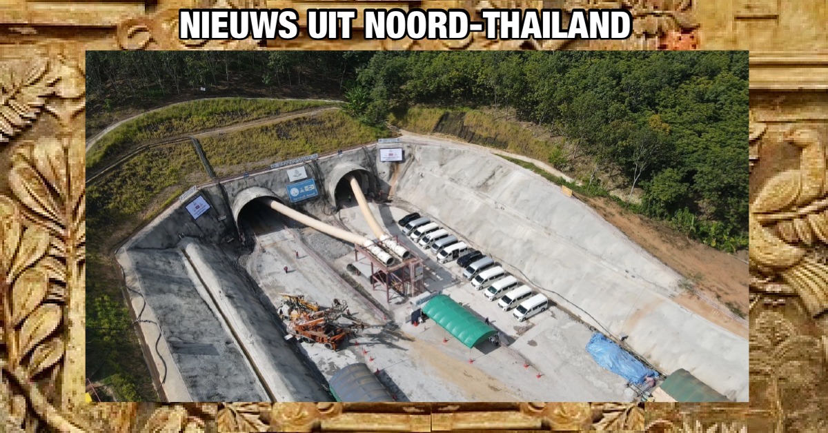 De vooruitgang in het spoorwegproject van Chiang Rai in het hoge noorden van Thailand gaat voortvarend