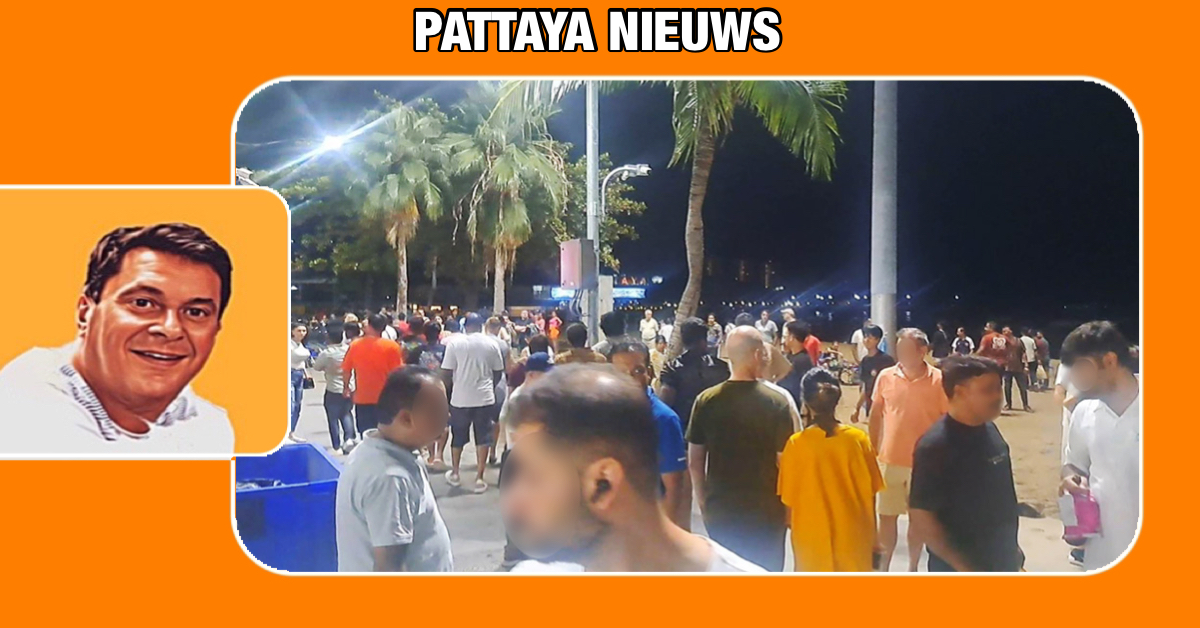 Afgelopen nacht brak er op het strand van Pattaya een vechtpartij uit tussen Oezbeekse personen