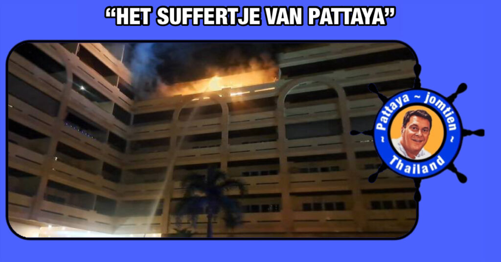 Het Halloween feest in Pattaya werd afgesloten met een felle uitslaande brand in het View Talay 5 condominium 