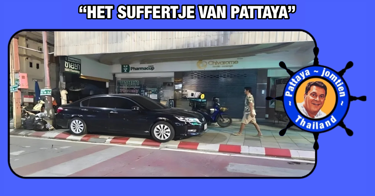 De vriendelijkheid voor voetgangers om Pattaya laat te wensen over, hoeveel chauffeurs negeren de verkeersregels?