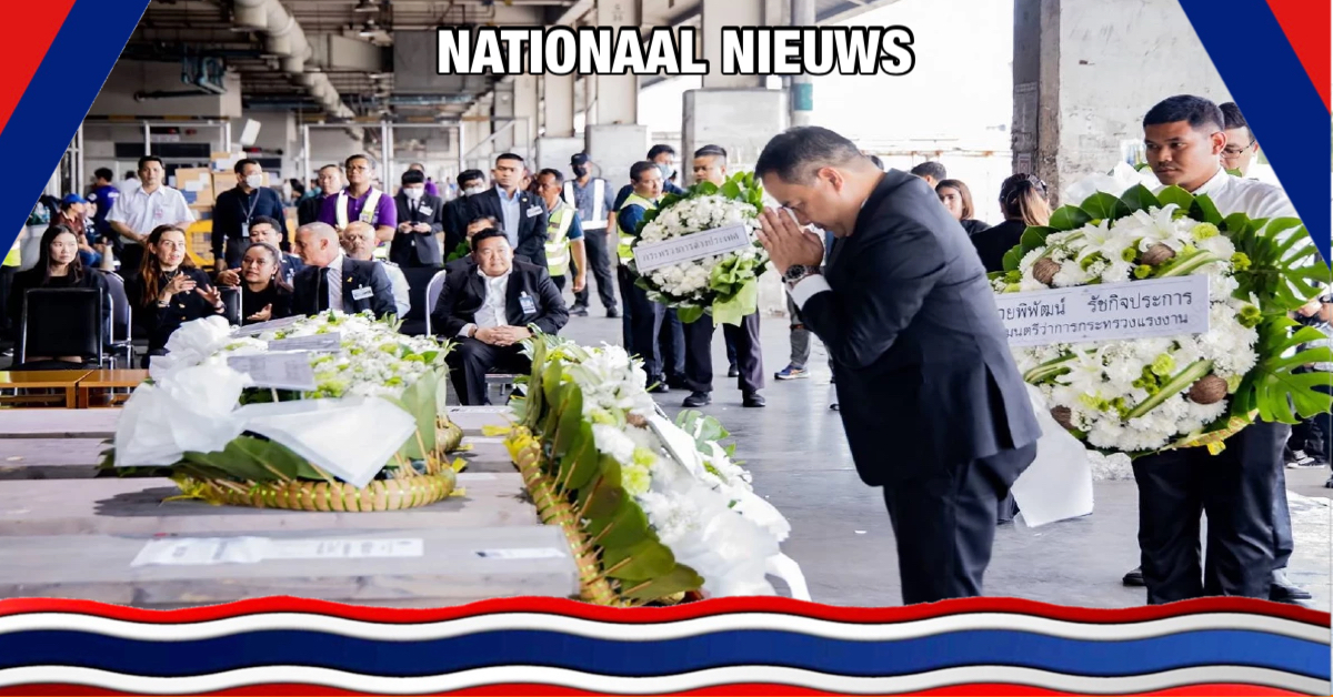 De lichamen van vier Thaise arbeiders die in Israël zijn omgekomen, zijn teruggekeerd in Thailand