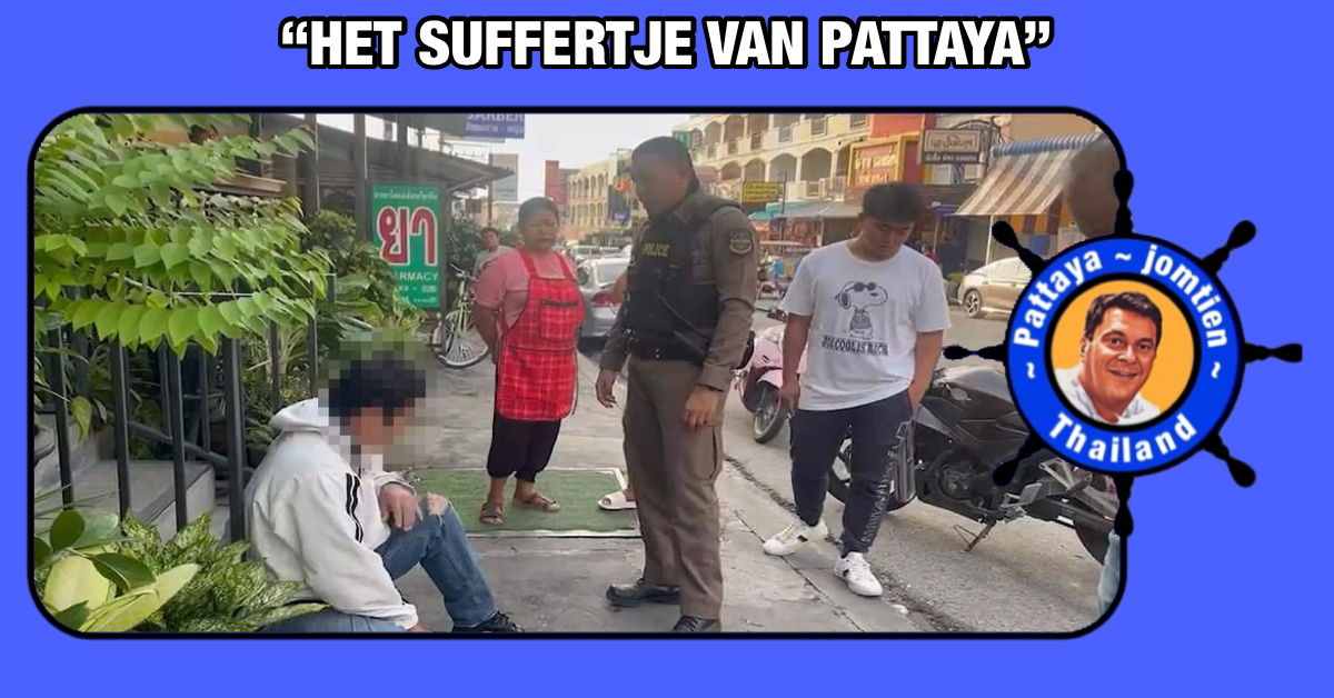 Voorbijganger kickt in Pattaya een hongerige kippendief van zijn motorfiets