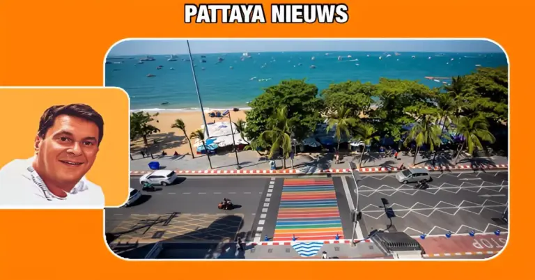 Pattaya verwelkomt de wet op het homohuwelijk met nieuwe regenboogzebrapaden voor toeristen