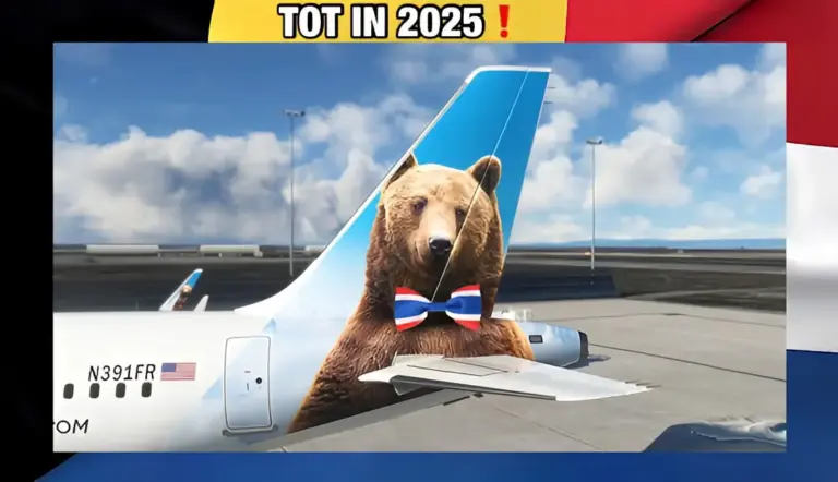 Stoelriemen vast bij de berenvlucht van ✈ 2024 naar 2025