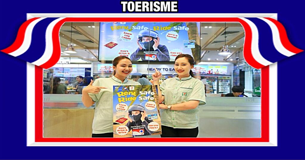 Britse ambassade en winkelketen 7-Eleven reiken de hand naar de toeristenpolitie van Thailand om de verkeersveiligheid voor toeristen te verbeteren