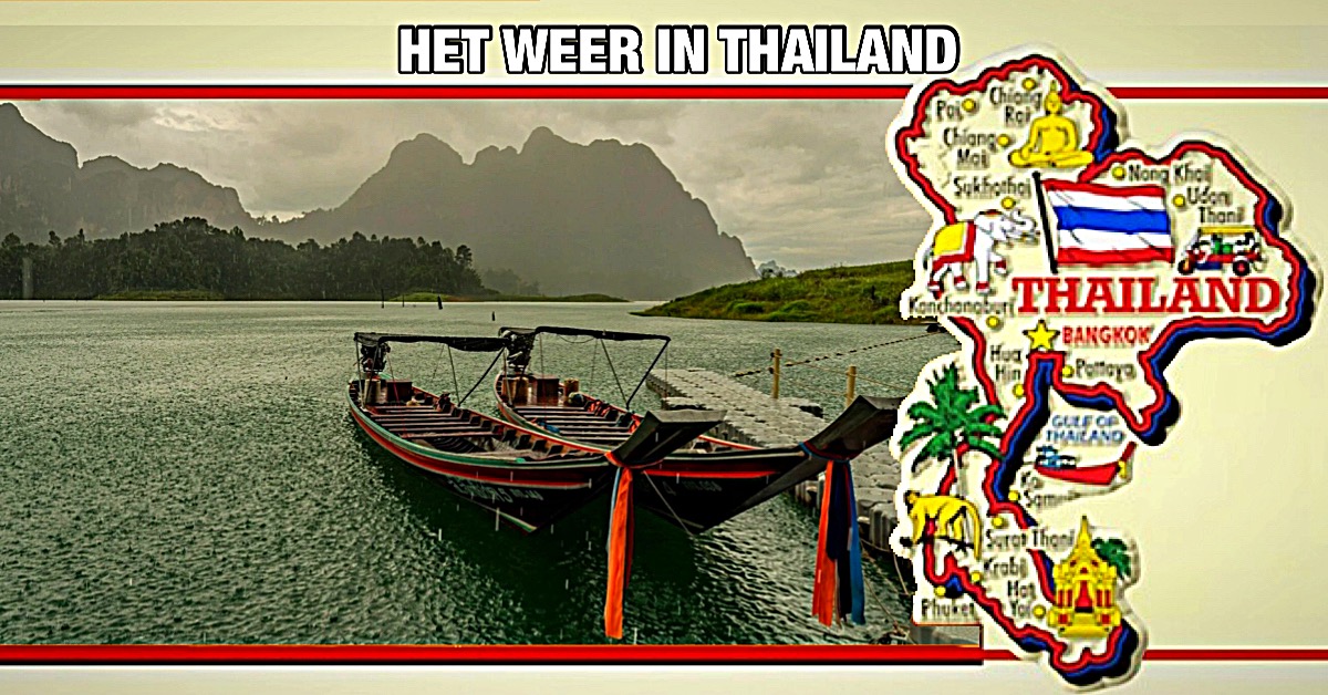 Temperaturen stijgen in Thailand, zware regenval aanhoudend in het zuiden