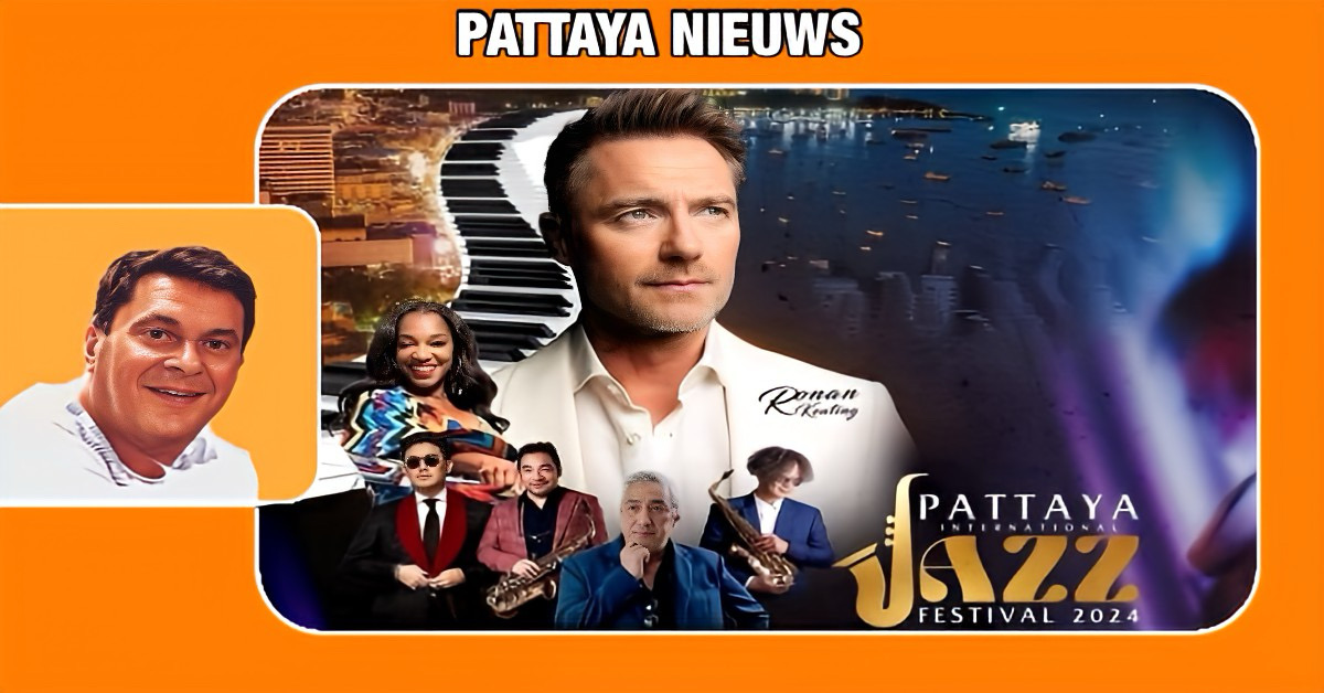 Ontdek het Pattaya International Jazz Festival met Ronan Keating komende vrijdag en zaterdag,  zie hier de line-up❗️