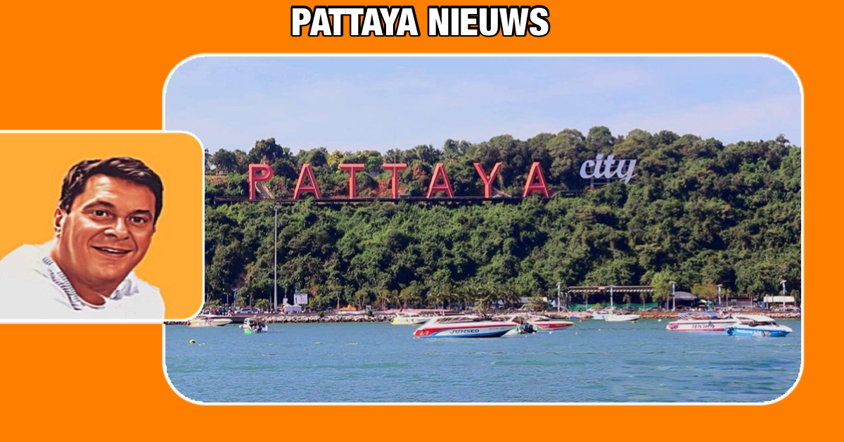 Medewerkers van Pattaya werken zich een slag in het rond om het iconische ‘PATTAYA CITY’-bord voor het countdown feest klaar te krijgen