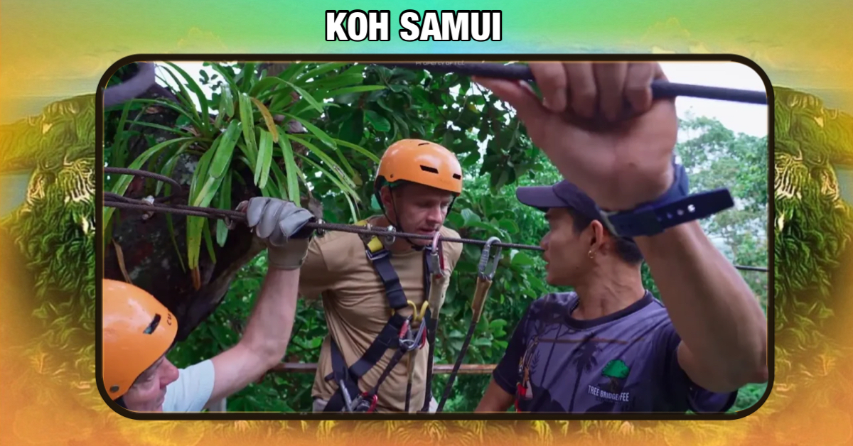 Kees van “De Bevers” tokkelt wat af in de Thaise jungle, waarbij het hem dun door de broek loopt
