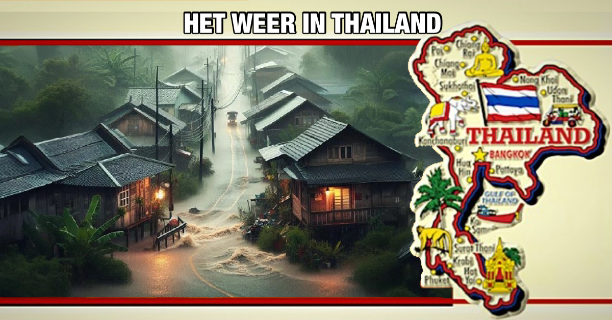 Zuid-Thailand bereidt zich voor op meer overstromingen door aanhoudende regens, terwijl het noorden koel en winderig blijft.