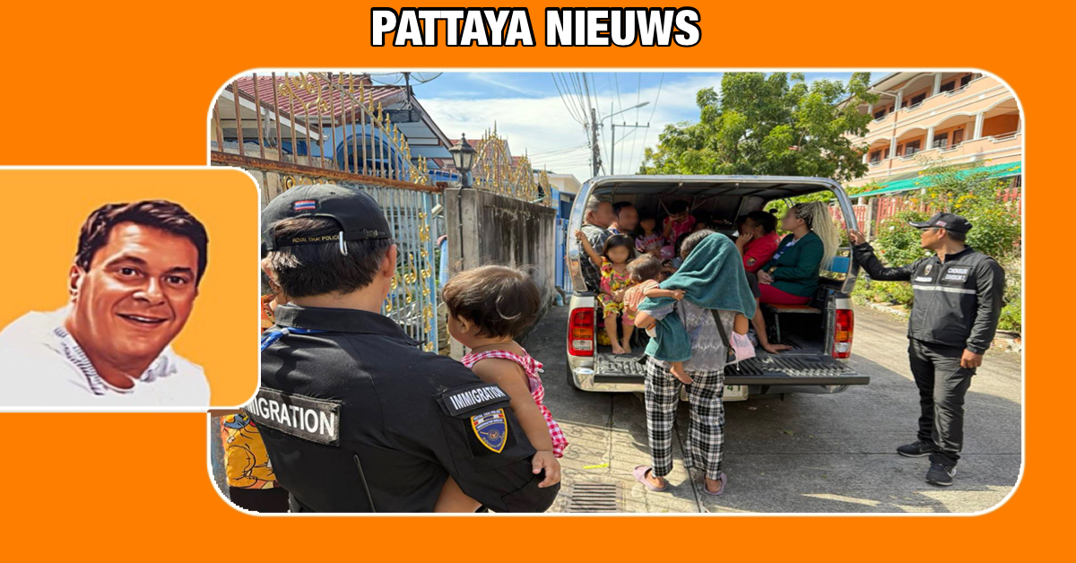 Politie Pattaya arresteerde een buitenlandse bedelbende en een illegale toeriste gids