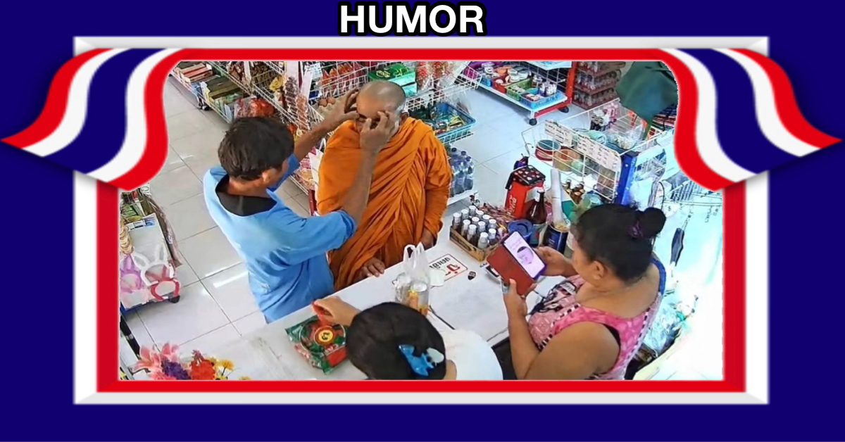 Monnik met doe-het-zelf wenkbrauwen ontketent een lachwekkende welfare-kaart voorval in Thailand!