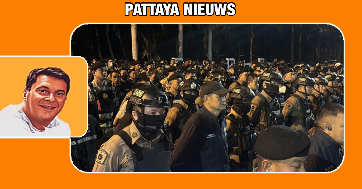 Zojuist hebben meer dan 900 politieagenten het gebied tussen de Sois 2 tot en met 4 in jomtien uitgekamd om de illegale drugshandel te bestrijden.