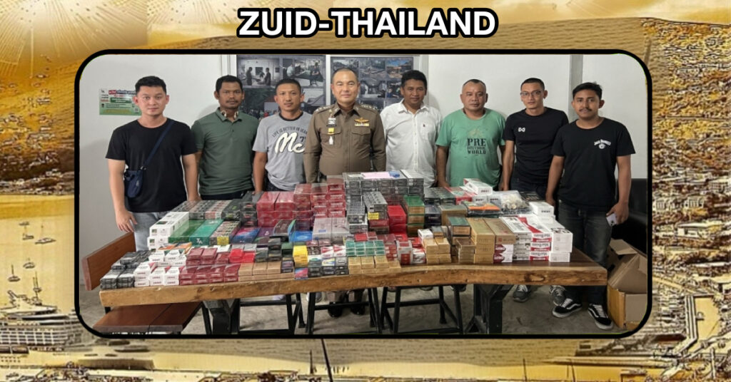 Nu de feestdagen zich laten zien, wordt Zuid-Thailand overspoelt met illegale sigaretten 