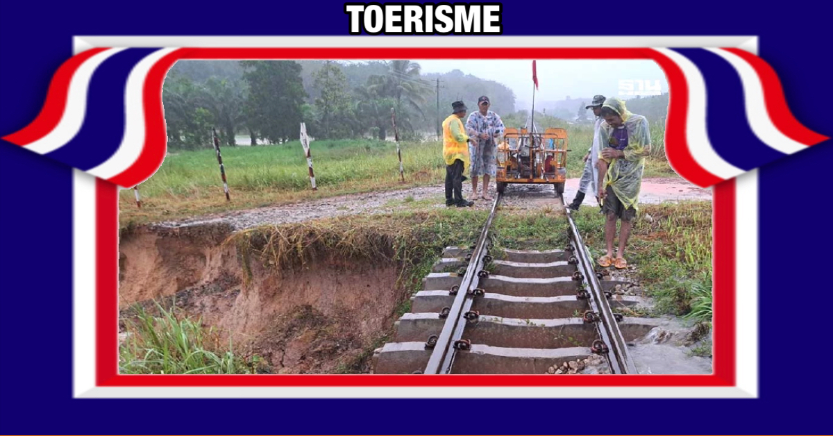 Het treinreizen door Zuid-Thailand is onderbroken door overstromingen, hier enkele belangrijke updates: