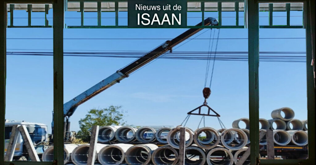 Kraanincident in Noordoost-Thailand: Kraanmachinist ernstig gewond door schok hoogspanningsleidingen