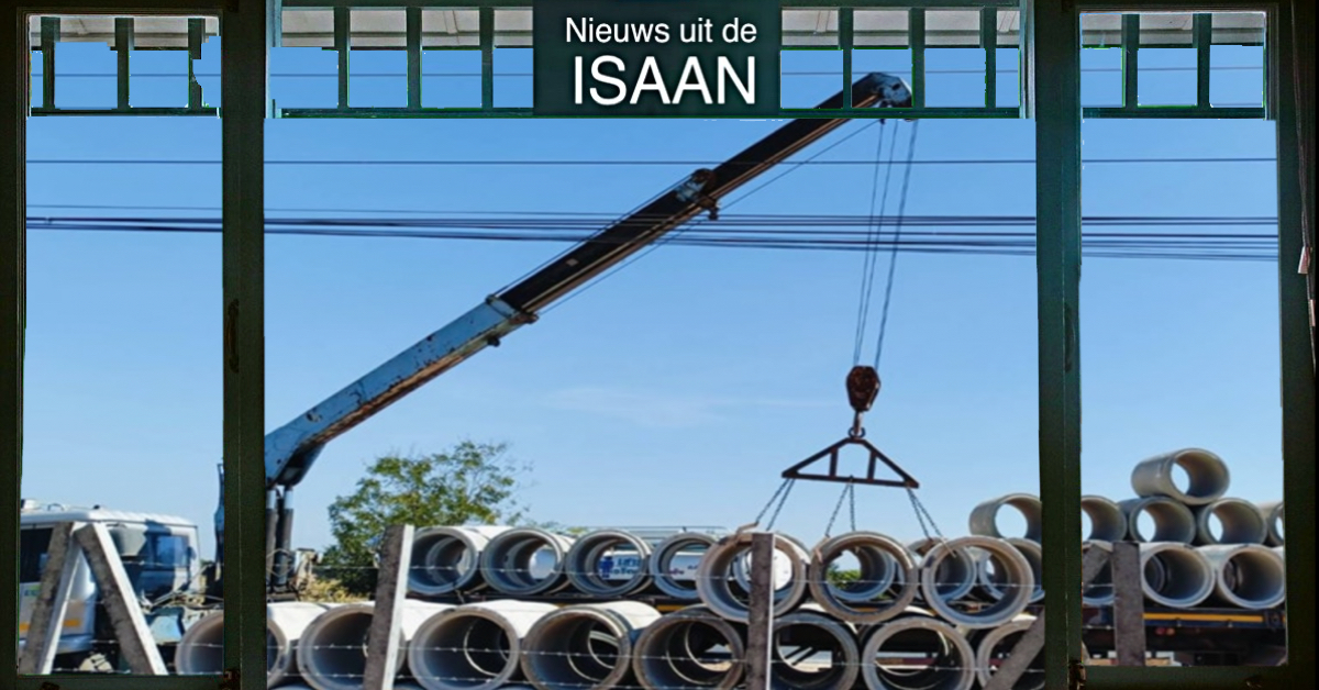 Kraanincident in Noordoost-Thailand: Kraanmachinist ernstig gewond door schok hoogspanningsleidingen