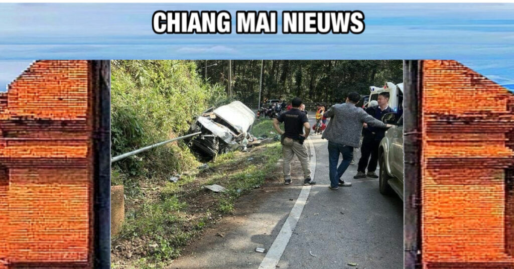 Vanmorgen voltrok zich ‘weer’ een tragisch ongeluk op de Doi Inthanon in Noord-Thailand, waarbij verscheidene gewonden vielen