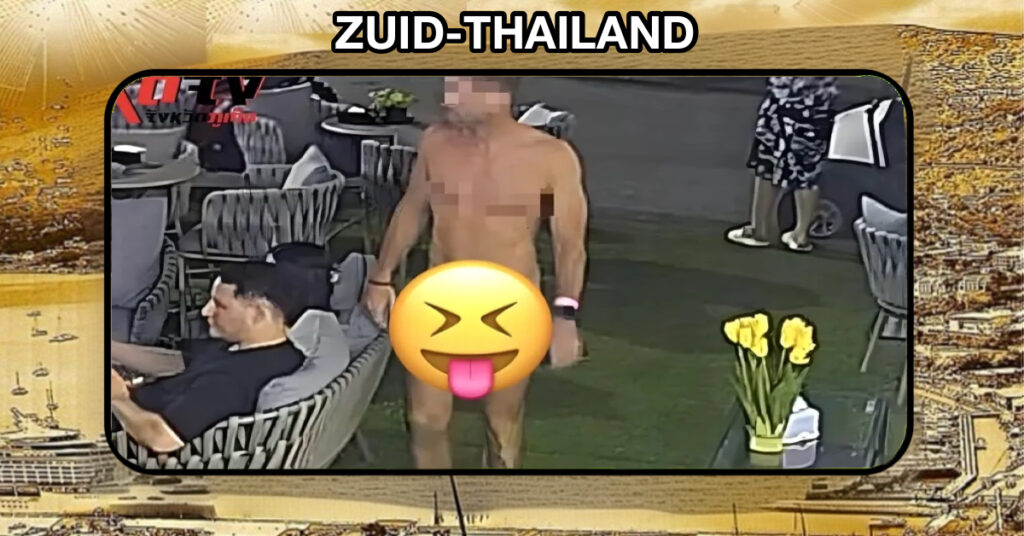 Naakte buitenlandse toerist zorgt op Phuket ongegeneerd voor spanning in Patong