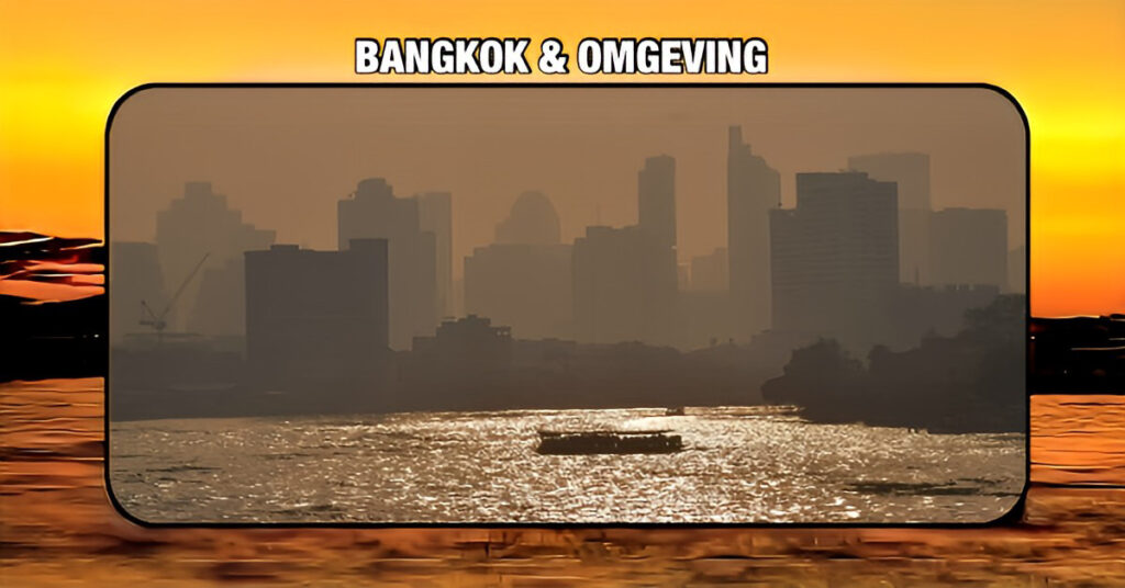 De Thaise hoofdstad Bangkok staat wereldwijd op de vierde plaats als het gaat om de slechtste luchtkwaliteitsindex