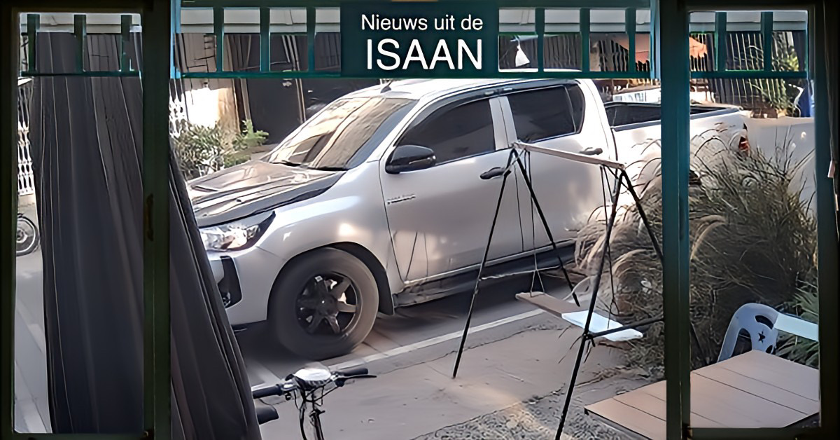 Woekeraar in Noordoost-Thailand gooit een pingpong bom naar het huis van een schuldenaar