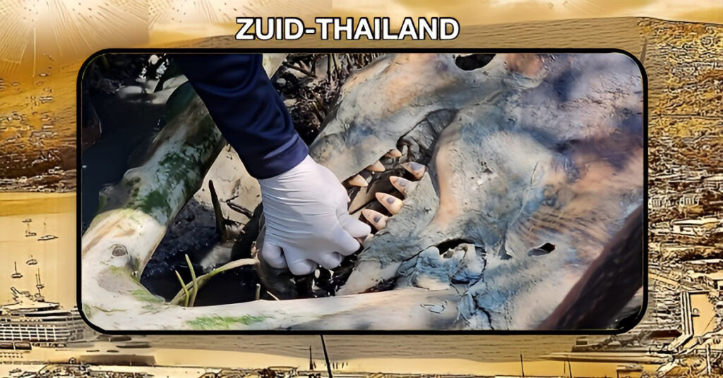 Paniek in Zuid-Thailand: de vondst van een buitenaards wezen bleek een diepzeereus te zijn