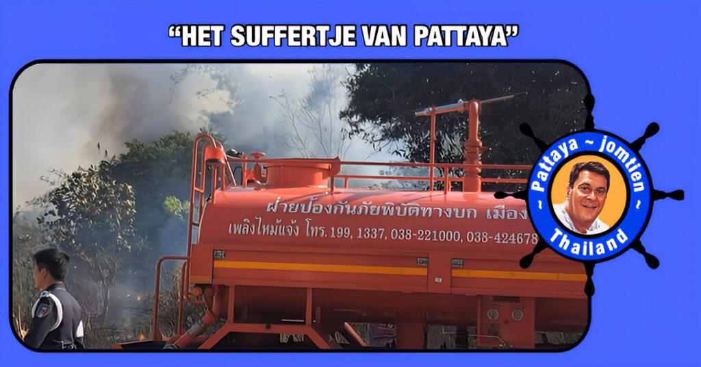 Bosbrand in de Naklua, jongeren staan in het vizier na deze brand in het noorden van Pattaya