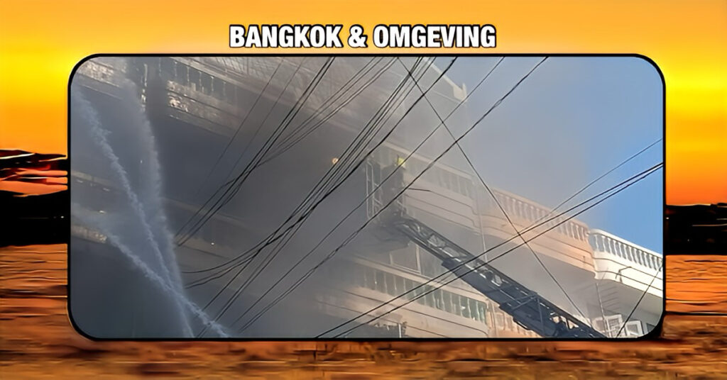 Grote brand in de hoofdstad van Thailand leidde tot drie gewonden, forensisch onderzoek aan de gang