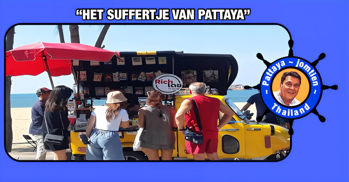 Een barista in Pattaya neemt de uitdaging aan, om aan het strand van Jomtien een lekkere kop koffie te brouwen met koffiebonen uit Thailand