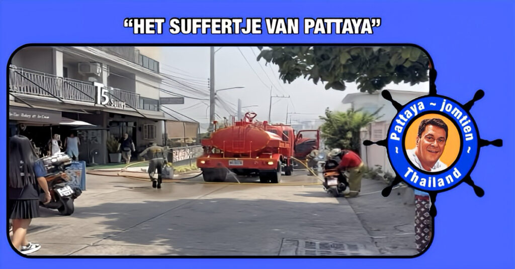 Achtergelaten wierookstokjes veroorzaken brand in Soi 5 van de Thappraya Road in Pattaya