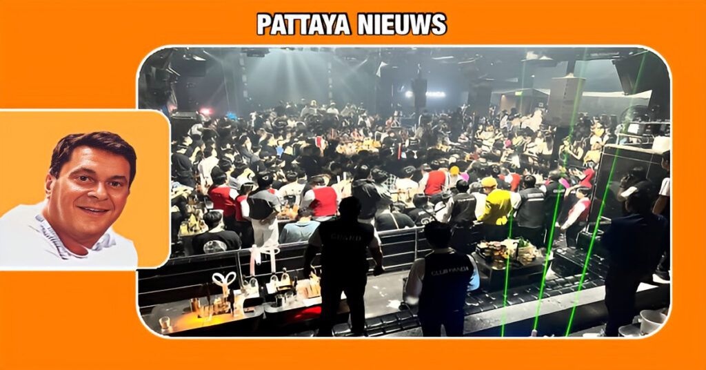 De politie van Pattaya heeft vanmorgen de feestvreugde in nachtclub “Panda” aan de Walking Street beëindigd