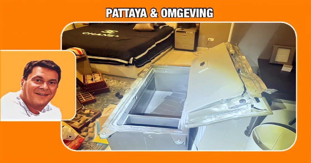 Politie in Pattaya speurt naar inbrekers die in het Tambon Huay Yai voor 100 miljoen baht aan luxe horloges buitmaakten