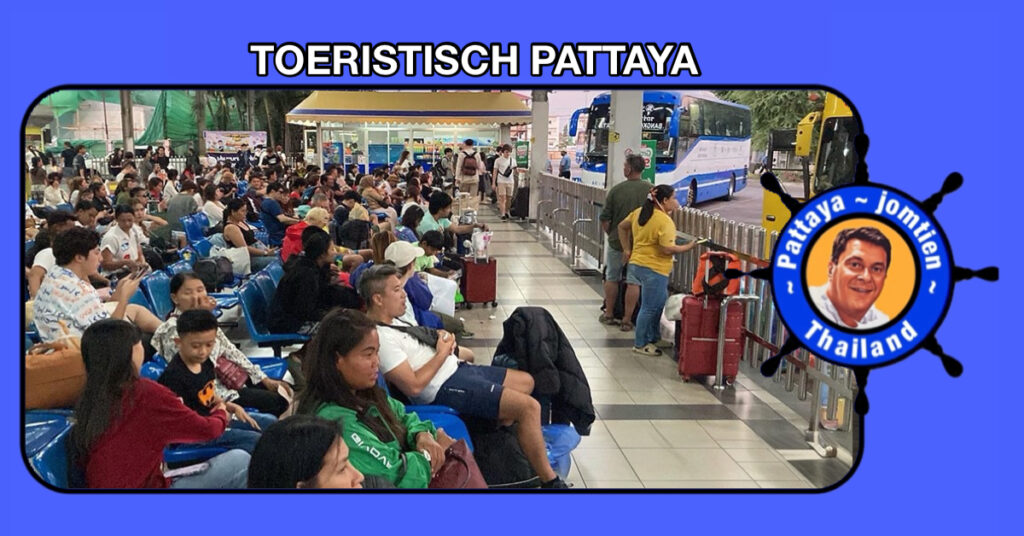 Het was een drukte van jewelste op het Pattaya Bus Terminal nu de stadsbewoners en expats van hun nieuwjaarsavonturen terugkeren!