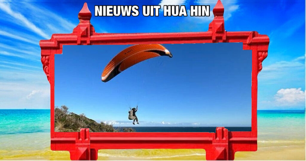 Maleisische paraglider verongelukt bij tragisch trainingsongeluk op het verlaten strand van Hua Hin