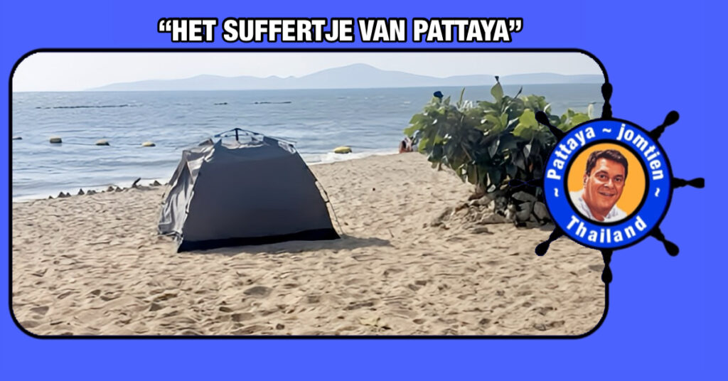 Toeristen waarderen het prachtige uitzicht op Jomtien Beach, maar de afdeling handhaving herinnert hen aan de kampeervoorschriften van de gemeente Pattaya.