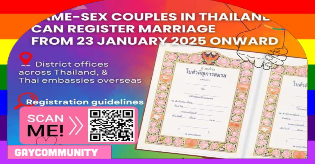 Hier de stappen om u te registreren voor een homohuwelijk in Thailand nu het deze maand legaal wordt