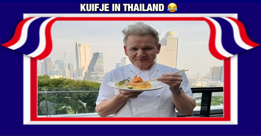 De wereldberoemde chef-kok Gordon Ramsay is naar Thailand afgereisd om te genieten van een lekker portie “Pad Thai Pratu Phi”