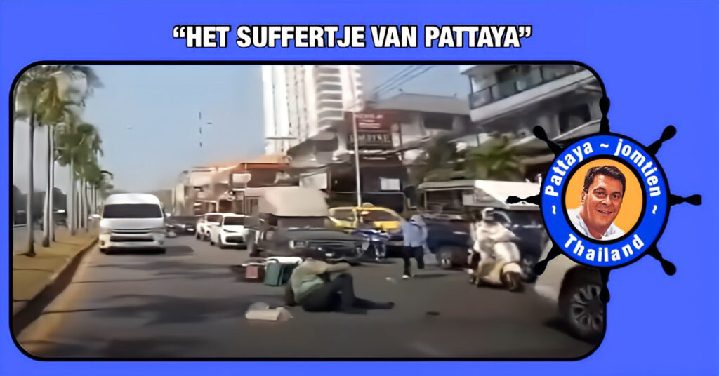 🎥 | Een Grab-voedselbezorger zoekt gerechtigheid nadat hij in Pattaya door een buitenlandse motorrijder van de weg is gereden.
