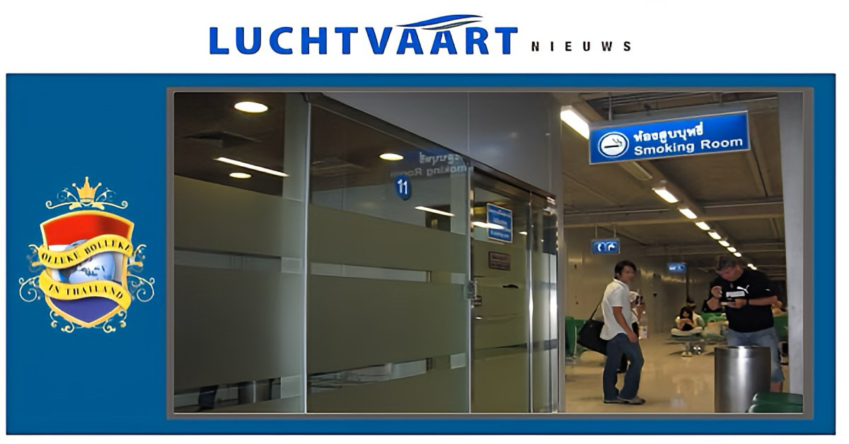 De nationale luchthaven-beheerder van Thailand, het AoT, pleit voor rookruimtes op zes Thaise luchthavens