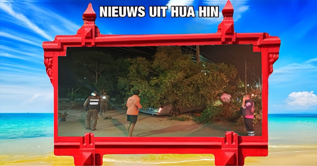 Een gewonde Russische man in Cha-am werd uit zijn verongelukte auto bevrijd, waarbij vermoedelijk ook drugs werden ontdekt.