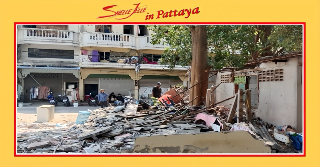 Gemeente Pattaya zet door met sloop van illegale bouwwerken in Soi 2 en 3 van Jomtien