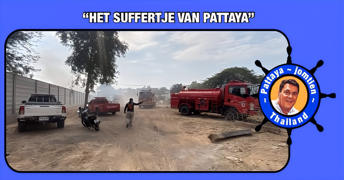Brand verwoest drie huizen aan de Thepprasit Road in Pattaya, gezinnen blijven berooid achter