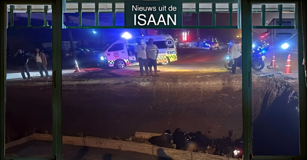 Slechte wegverlichting in Noordoost-Thailand eist wederom het leven van een Thaise man