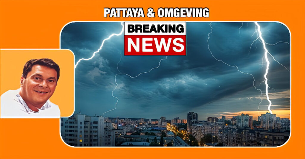 De inwoners van Pattaya kunnen hun lieslaarzen gereedmaken, want er staat een enorme plensbui op het punt om aan te breken.