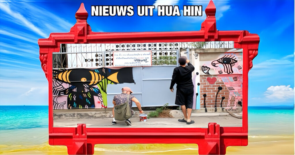 Na kritiek is een graffitikunstenaar uit Hua Hin begonnen met het verwijderen van zijn “geklieder”