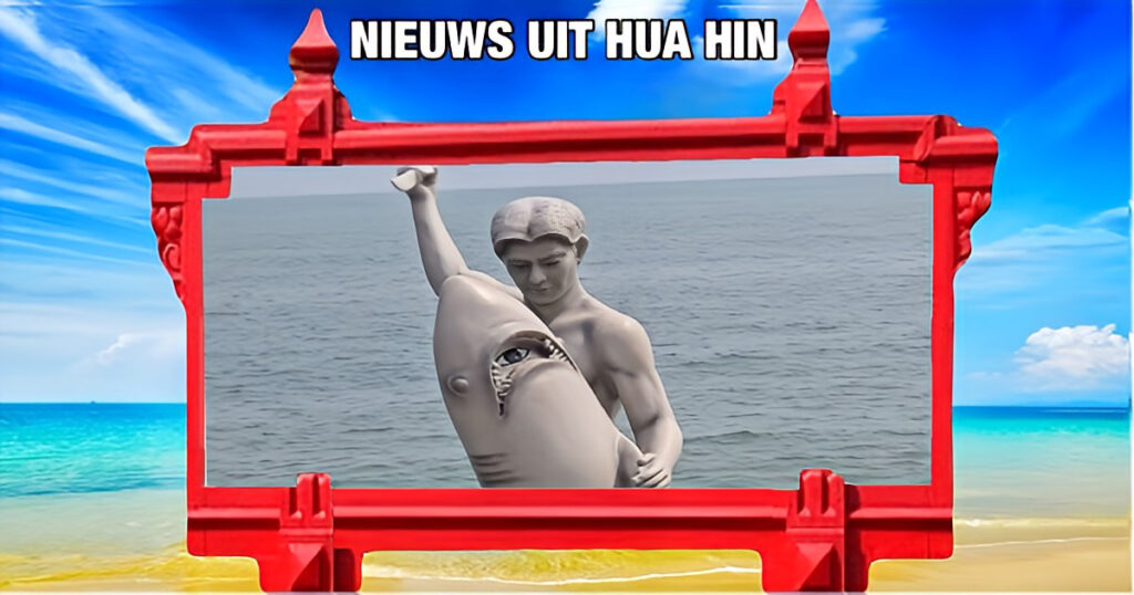 Het vandalisme van een stickeraar in Hua Hun bestraft met een boete van 5000 baht