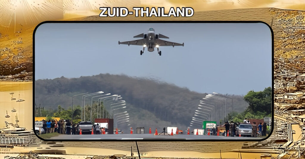 Bewoners enthousiast over de landing en opstijging van Gripen-jets in het zuiden van Thailand