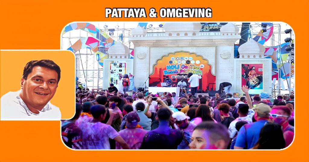 Pattaya organiseert in maart voor het derde achtereenvolgende jaar het ‘Holi Festival 2025